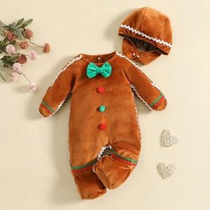 Christmas Gingerbread Jumpsuit